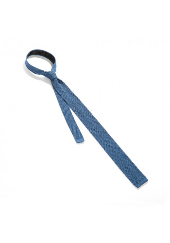 Cravata bleu impletita 