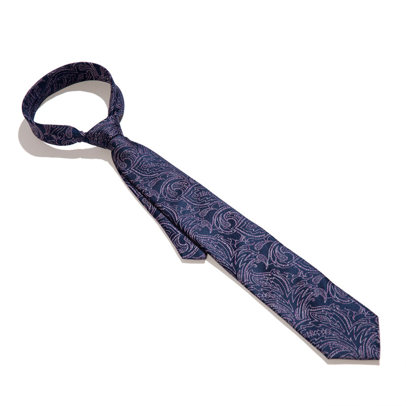 Cravata purple paisley