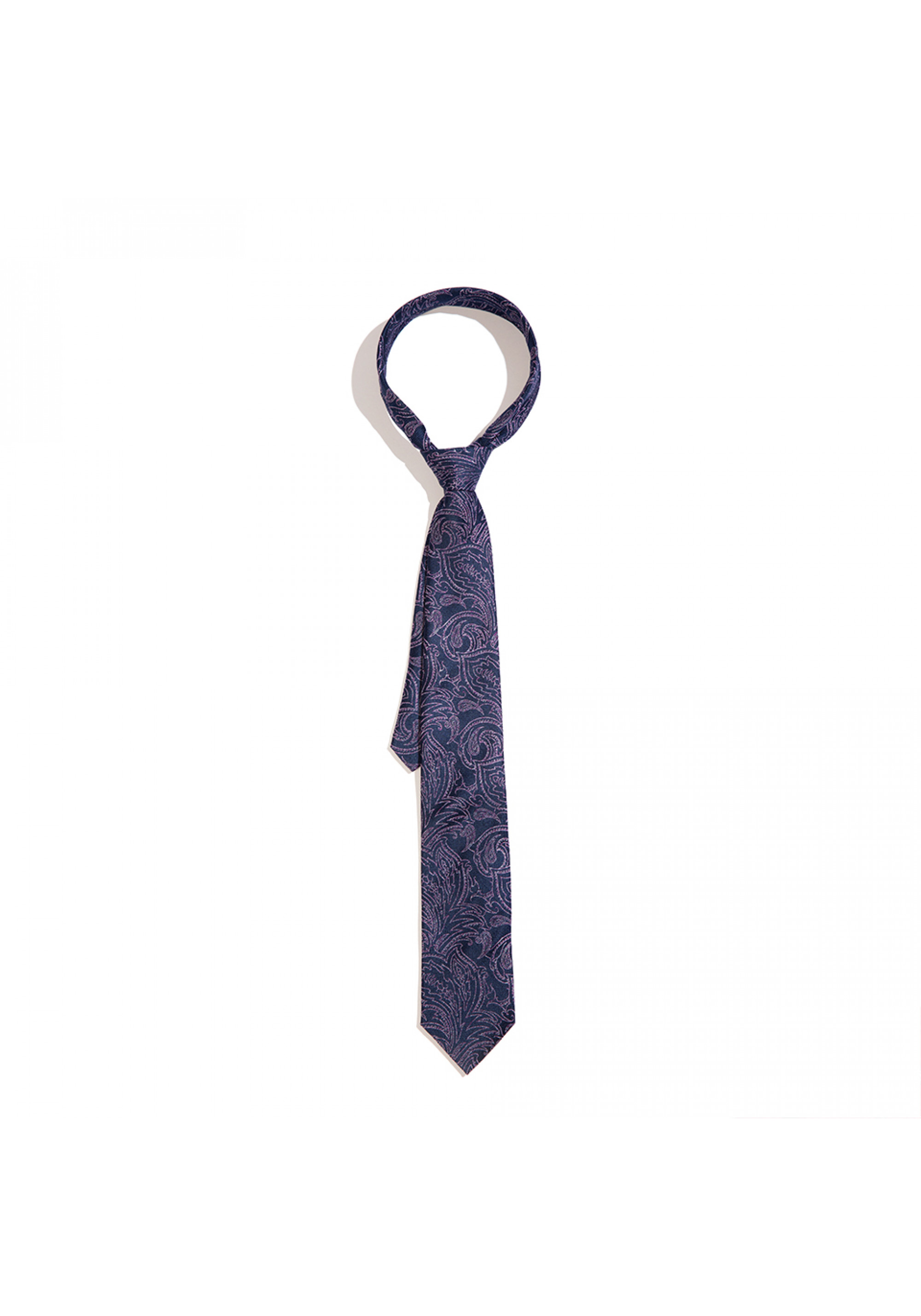 Cravata purple paisley