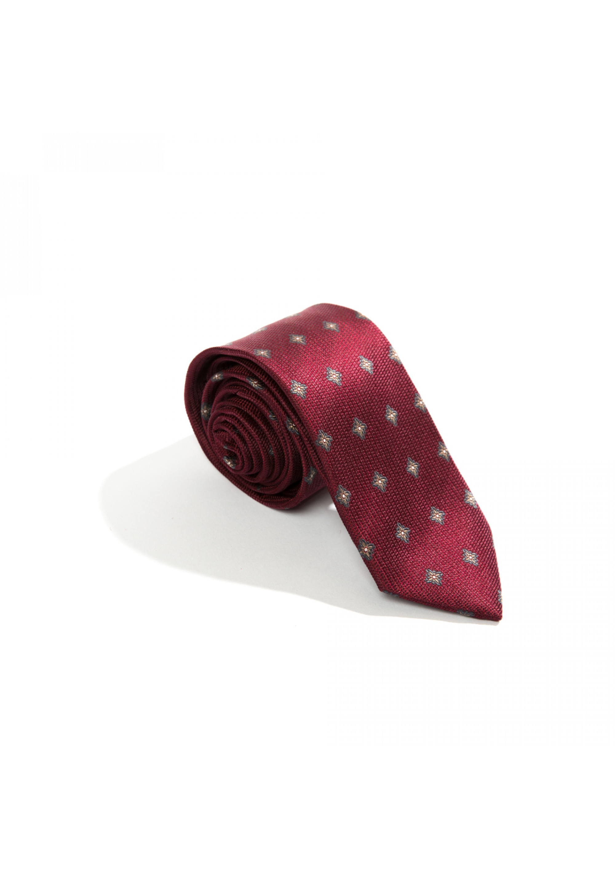 Cravata grena cu pattern