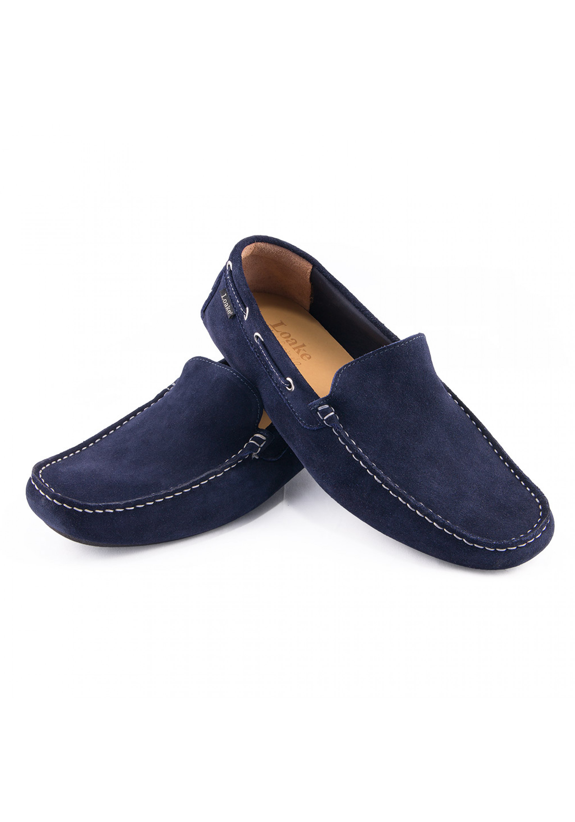 Donington Navy Suede Loafer Shoes