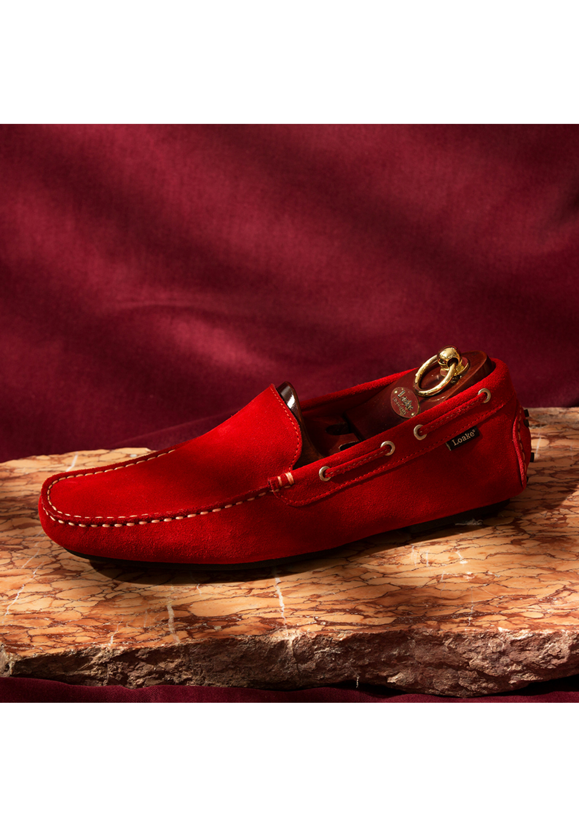 Pantofi Donington Red Suede