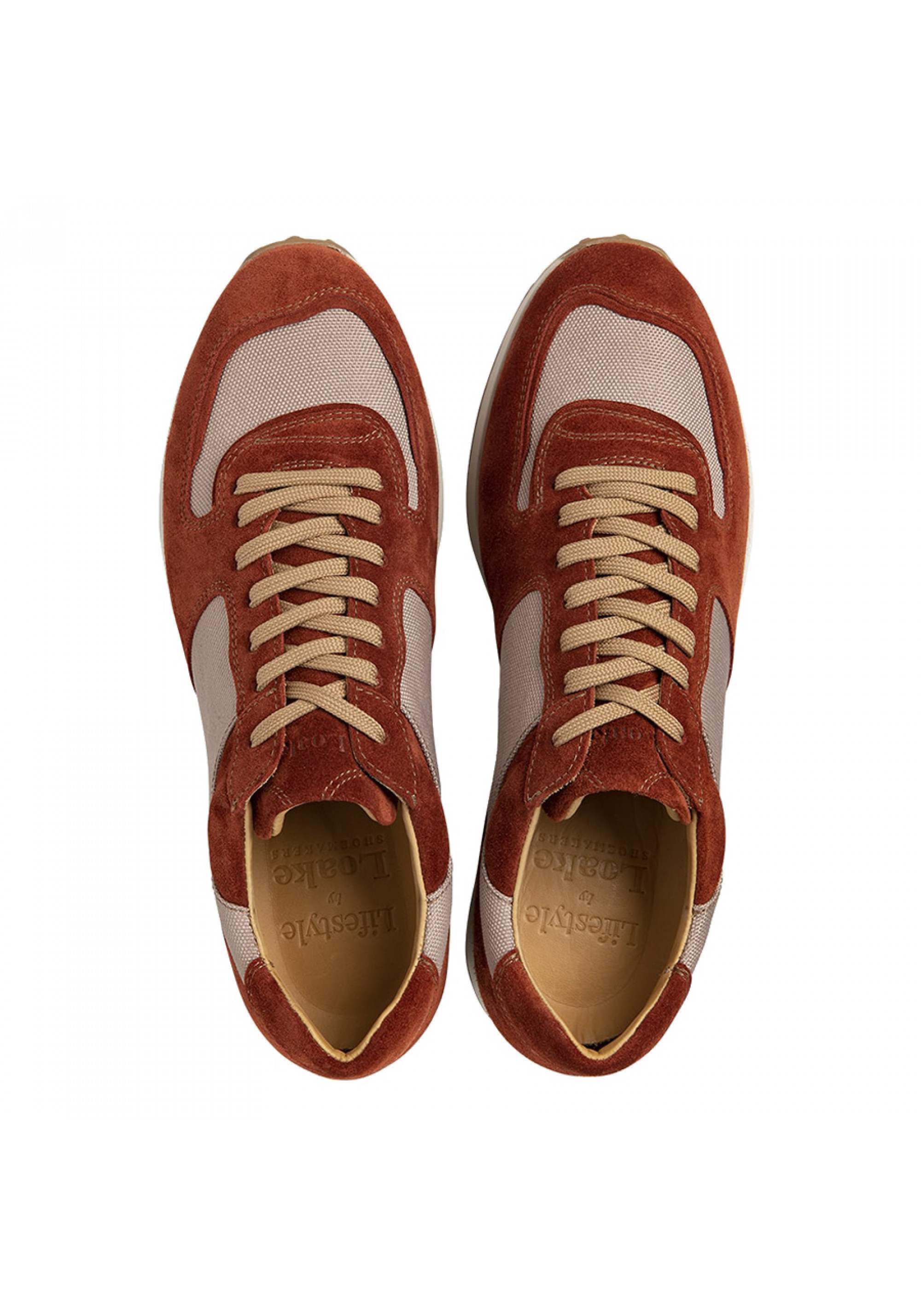 Pantofi sport Trainer Foster Flame Orange Suede 